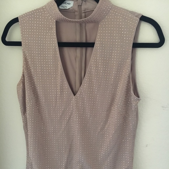 BeBe Pink studded keyhole Bodysuit - Picture 1 of 2